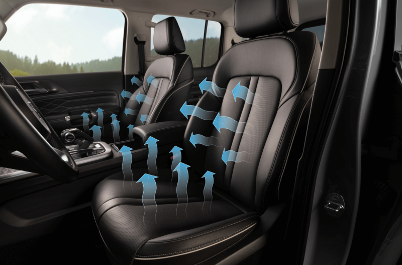 Передние сиденья с вентиляцией,<br> водительское сиденье с функцией массажа